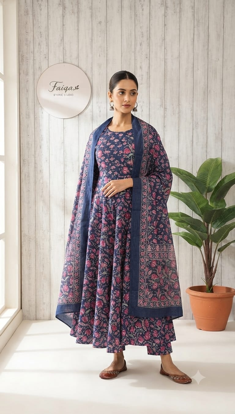 Jaipur Cotton Floral Suit Set ✨